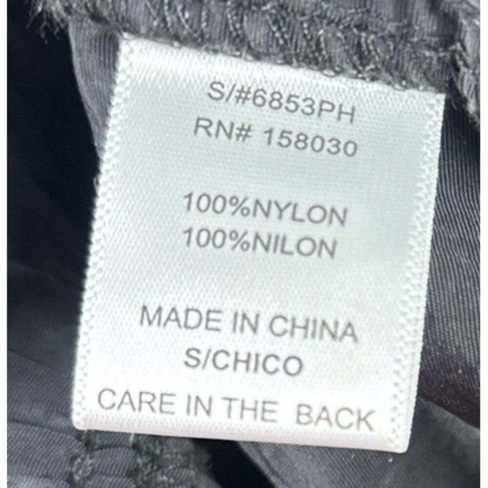 Love Tree Black Parachute Cargo Pants Womens S Y2K Gorpcore 100% Nylon Utility - Picture 16 of 16